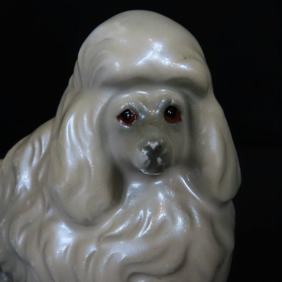 Rare Vintage Porcelain Japan Ceramic Poodle - Picture 5 of 6